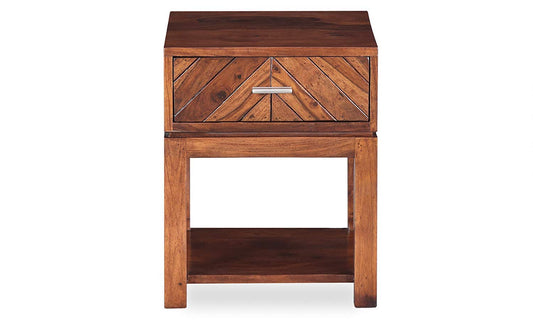 Lorca Bedside Table (Light Honey Sheesham
