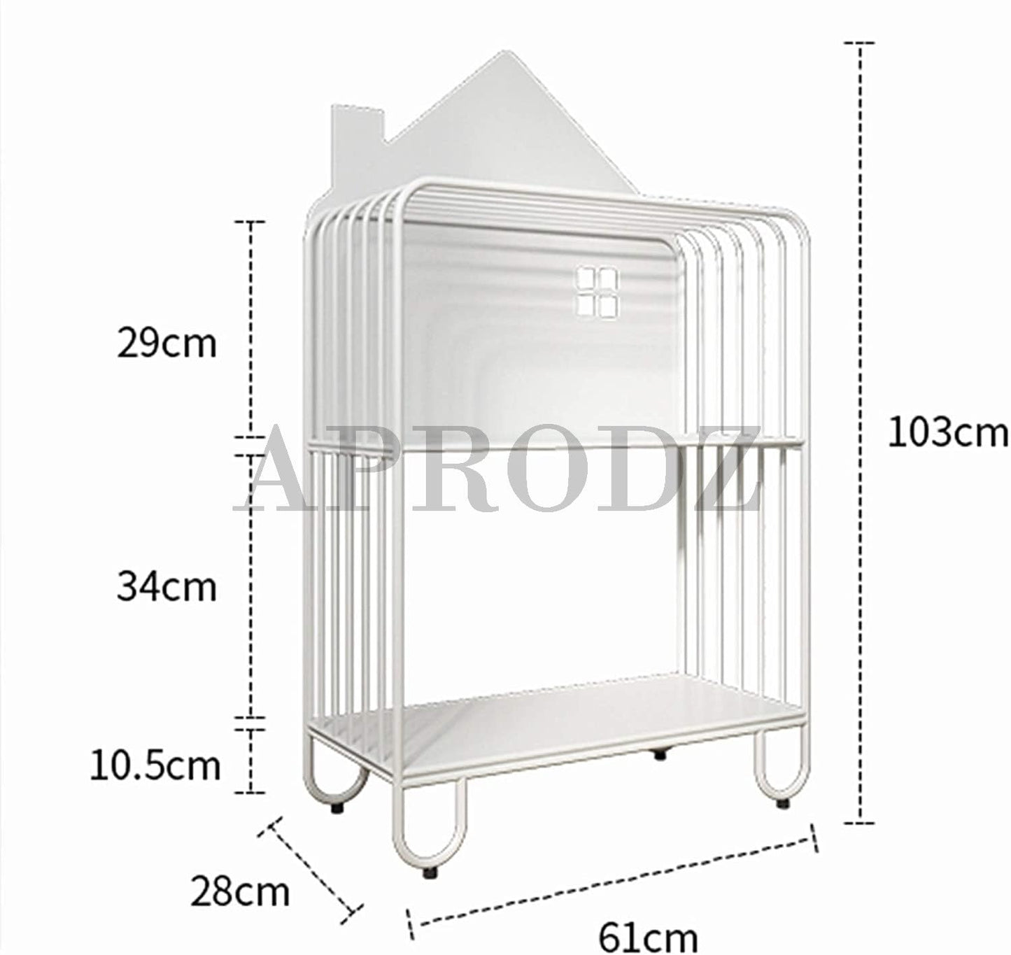 Children’s Shelves Metal Floor Bookshelf Childrens Bookcase Shelves Storage Unit and Rack Kids Book Storage Rack Toy Chests & Organizers