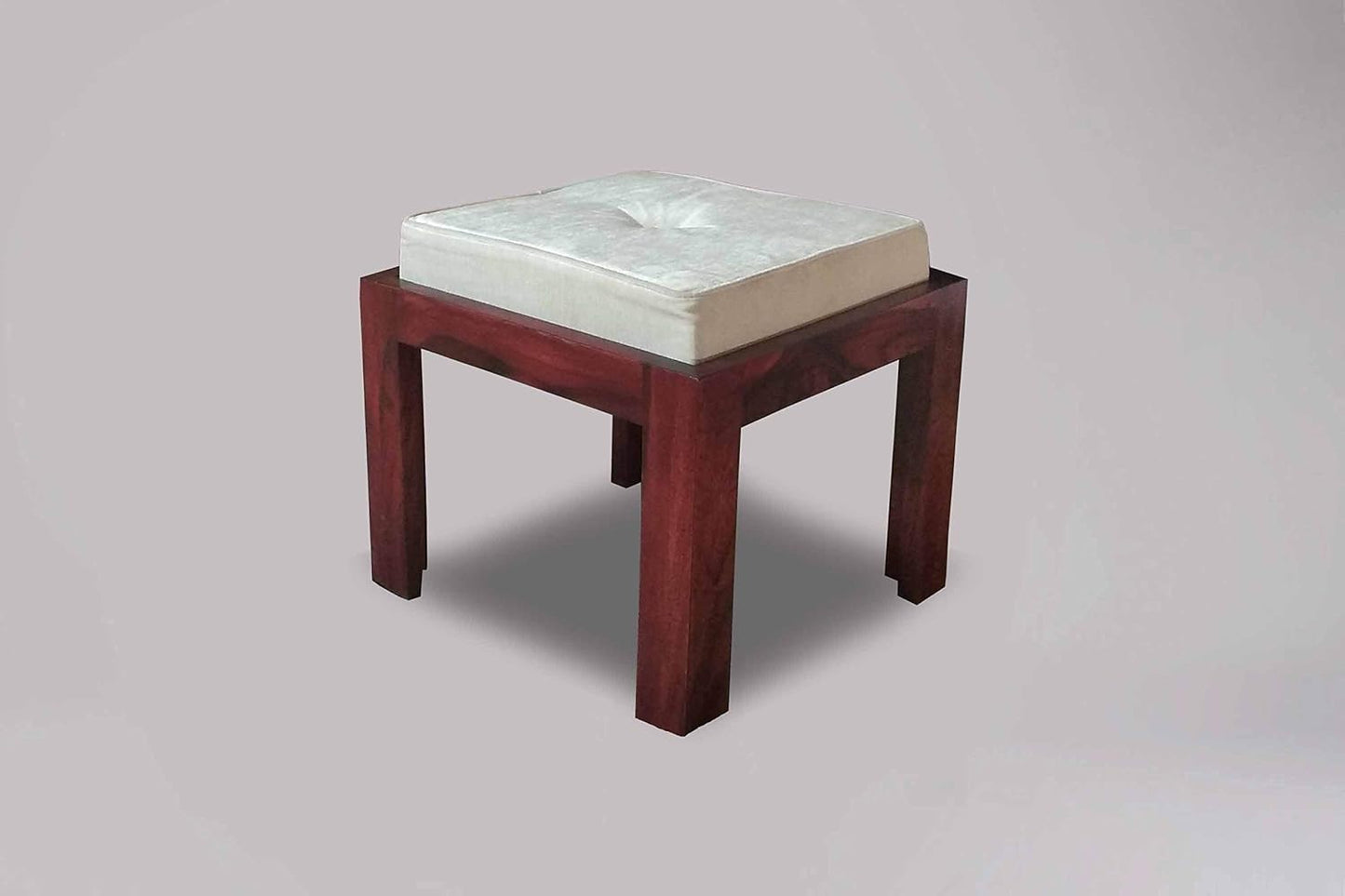 Sheesham Wood Nicola Stylish Coffee Table with 2 Stools for Living Room | Center Table for Home | Brown Finish
