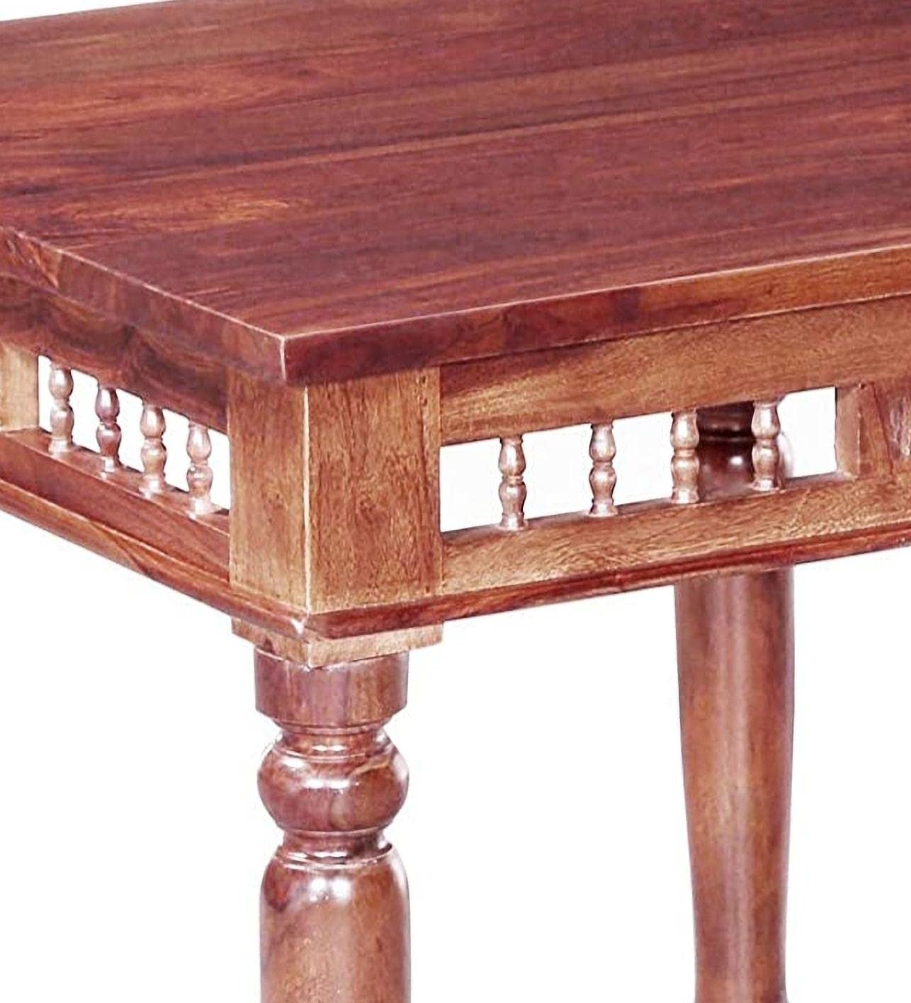 APRODZ Sheesham Wood Norcross 2 Seater Dining Table Set for Home | Dining Furniture | Brown Finish