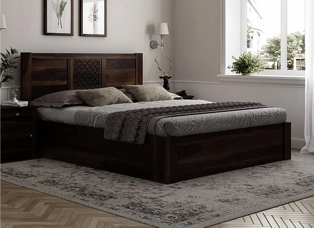 Sheesham Wood Durque Hydraulic Bed