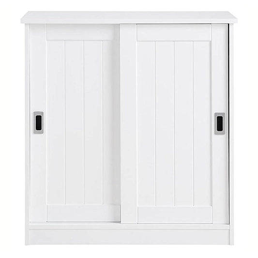 APRODZ Mango Wood Daria Shoe Cabinet for Home | Shoe Rack Organiser | White Finish