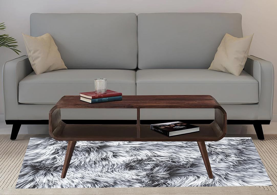 Rectangular Coffee Table with Storage | Stylish Center Table in Provincial Teak Finish for Living Room and Home Décor
