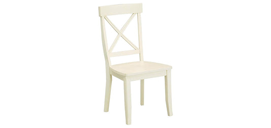 APRODZ Solid Wood Varna Dining Chair Set for Home | Set of 2 Chair | Cream Finish