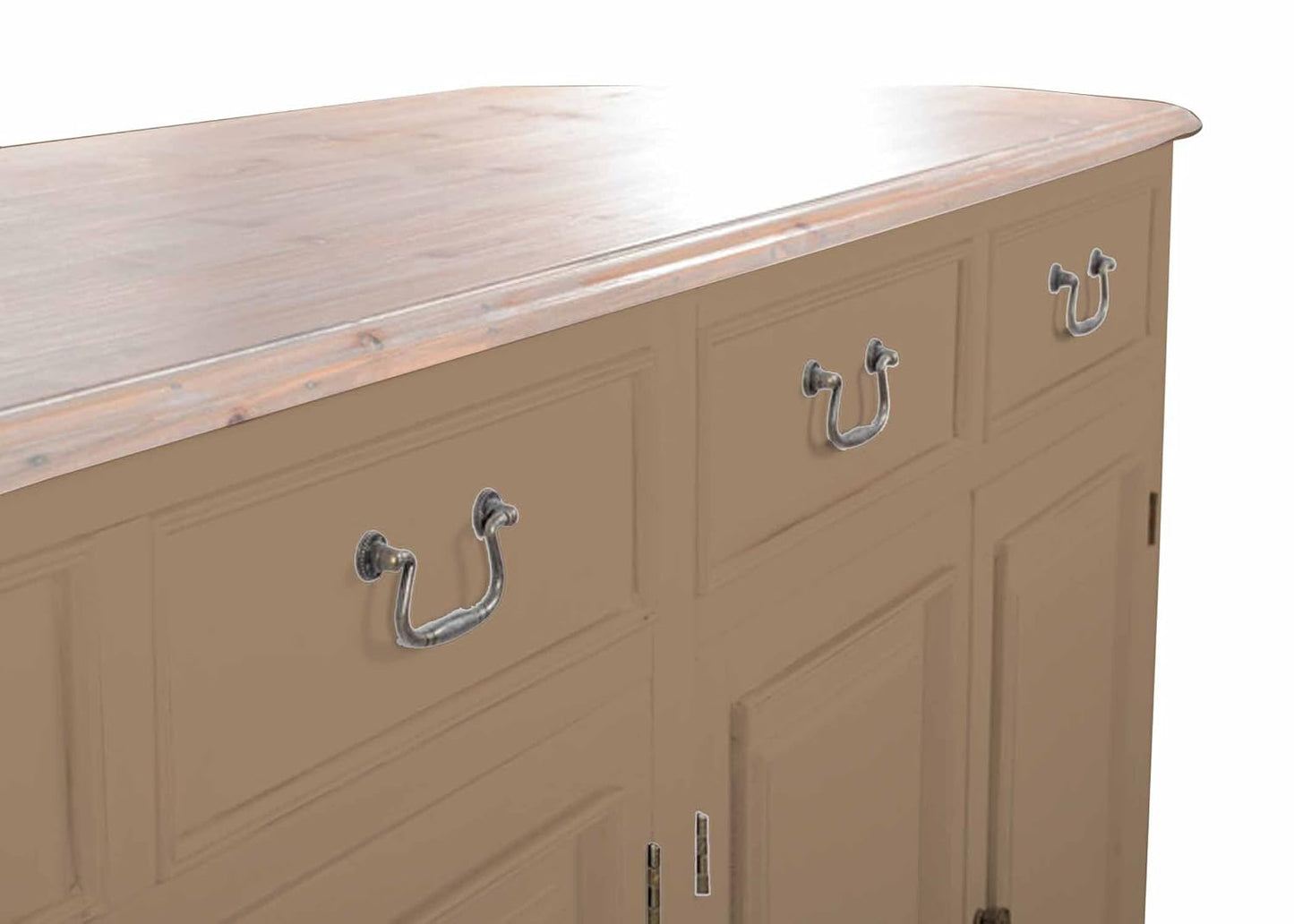 Solid Wood Cancun Storage Sideboard Cabinet with 4 Door and 4 Drawer for Living Room