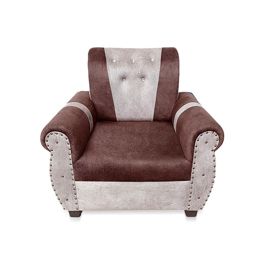 Stylish 5-Seater Sofa Set for Modern Living Space Furniture in Brown and Beige Color