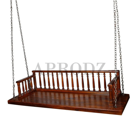 Wooden Swing Jhula for Indoor Outdoor & Balcony | House Swings for Adults (Teak) (DIY)
