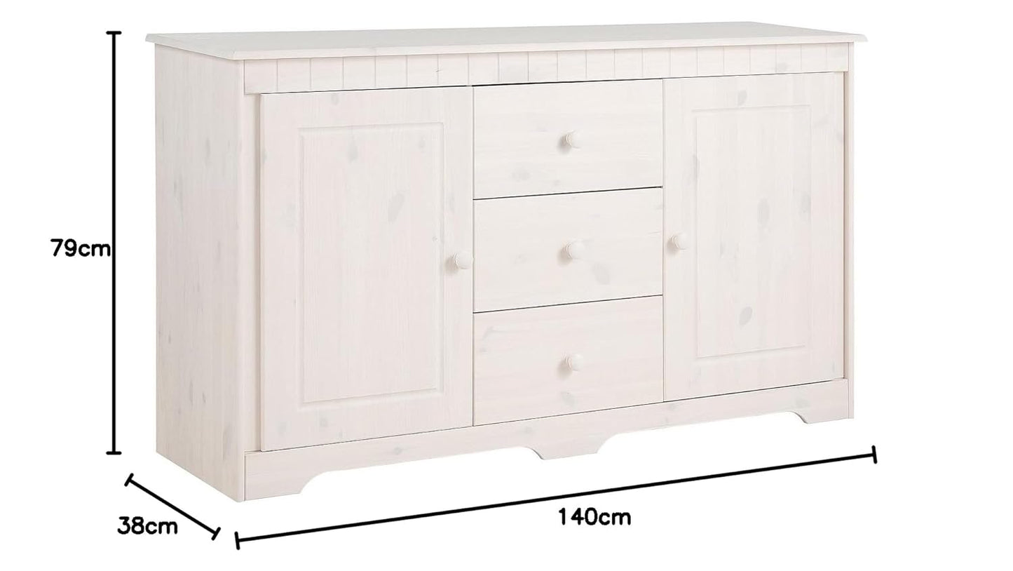 APRODZ Natal Cabinet with 3 Drawer-White