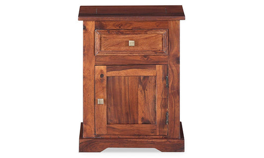 Jayuya Bedside Table (Dark Honey Sheesham) Aprodz