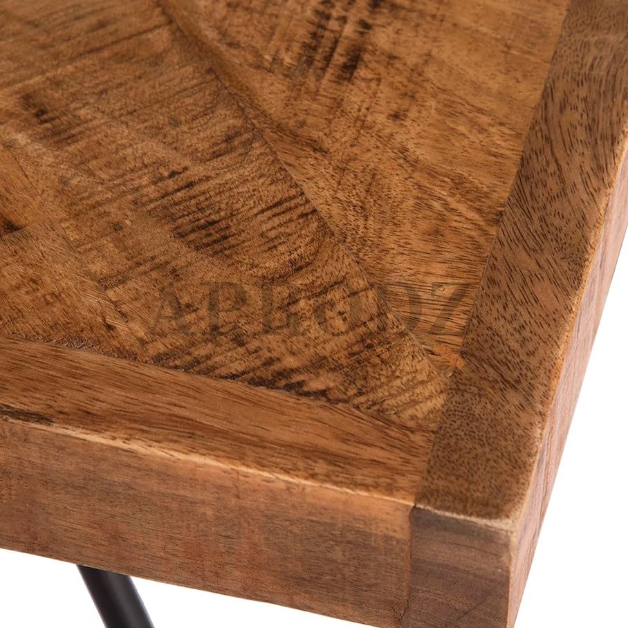 Parquetry Hairpin Leg Coffee Table - Unique Home Decor Piece