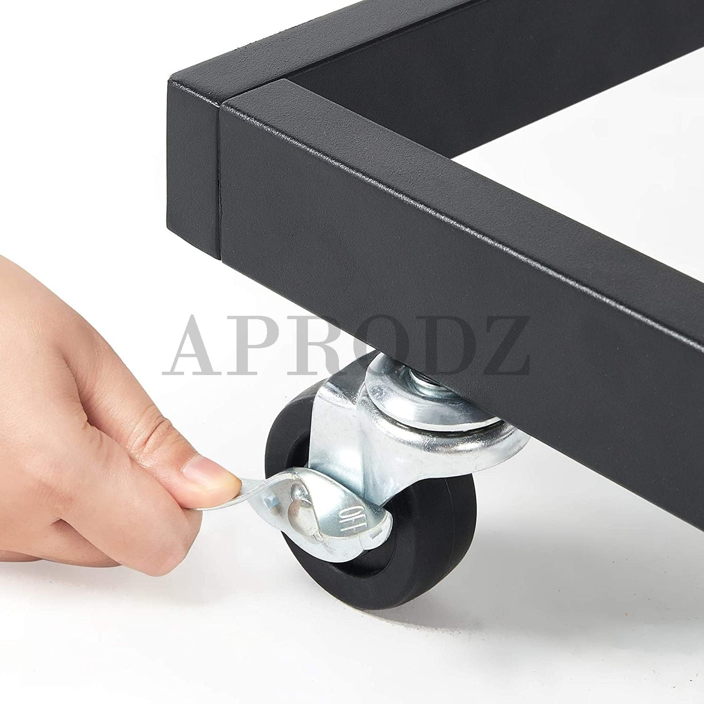 APRODZ Suniz Twin Size Metal Daybed with Trundle Bed, (Mattress Included-Metal - Black Powdercoated)