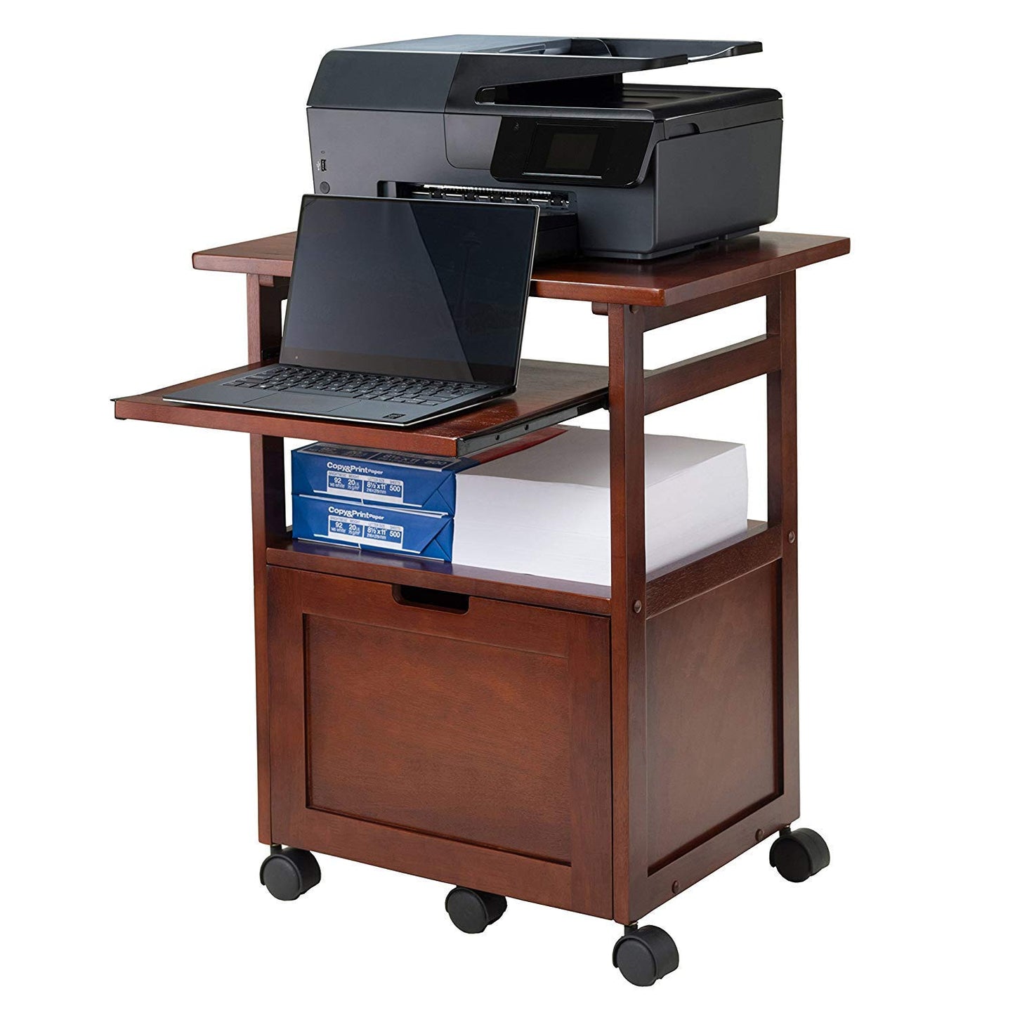 APRODZ Pipro Acacia Wood Home Office Table