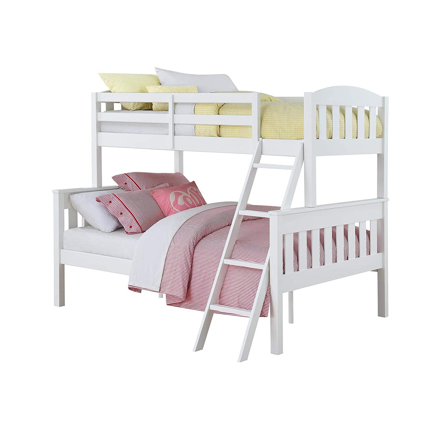Mango Wood Coedlac Kids Bunk Beds with Ladder for Bedroom | Grey Finish