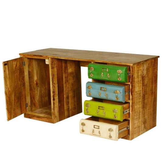 Solid Wood Cotter Study Desk Table for Home and Office