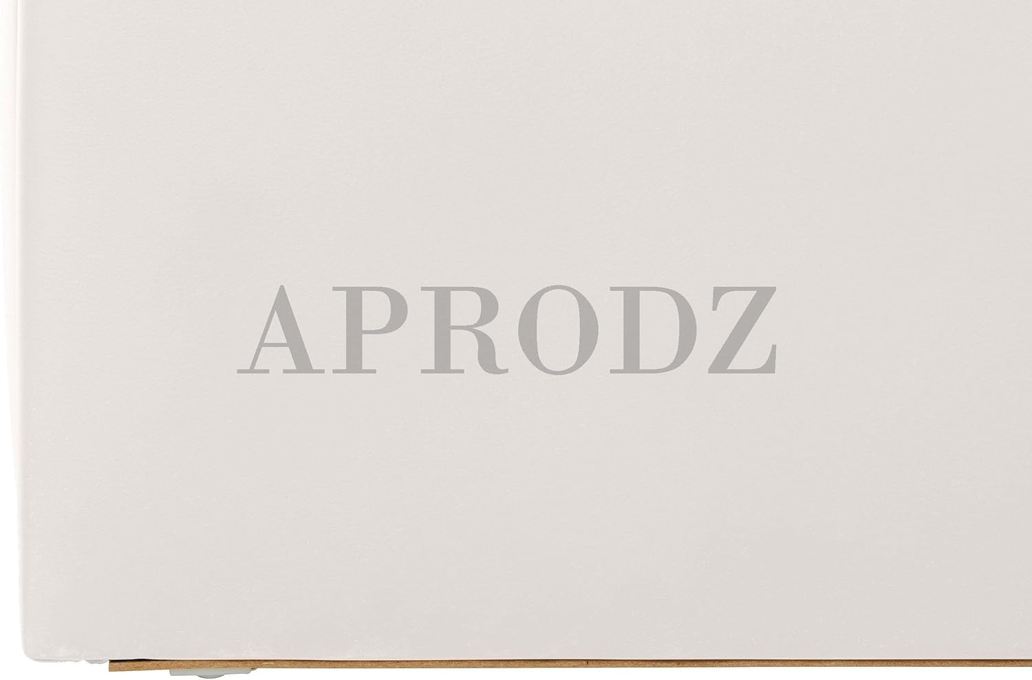 APRODZ Upholstered Single Size Bed with Box Storage (White Leatherette)