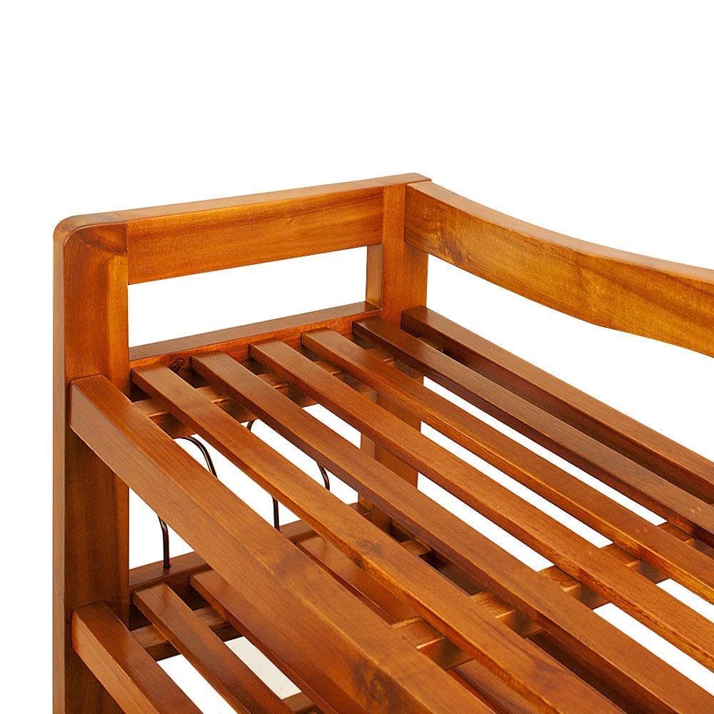 Wooden Shoe Rack 3 Tier Storage Cabinet Wood Shelf for Hallway Large Furniture Organiser Unit Brown Cupboard Racks