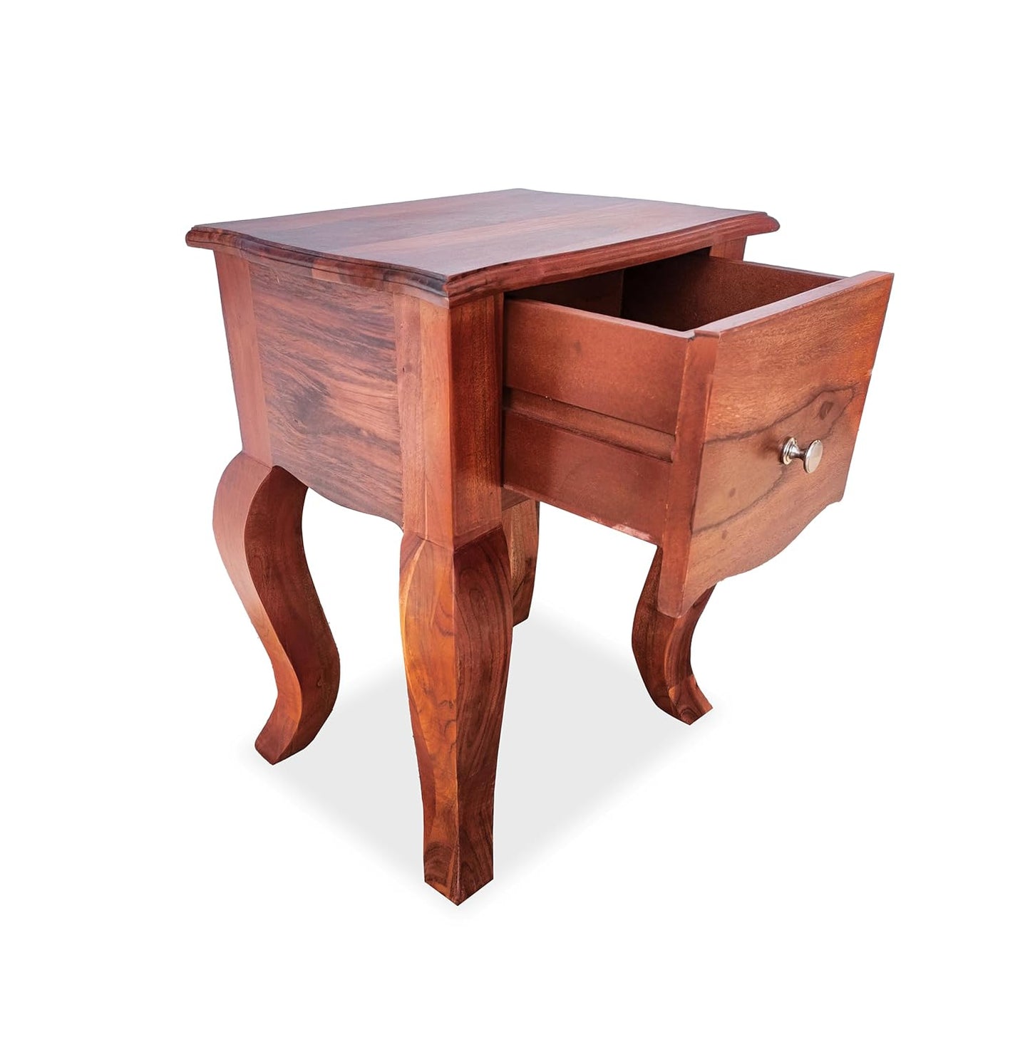 Leego Bedside Table (Light Honey Sheesham)