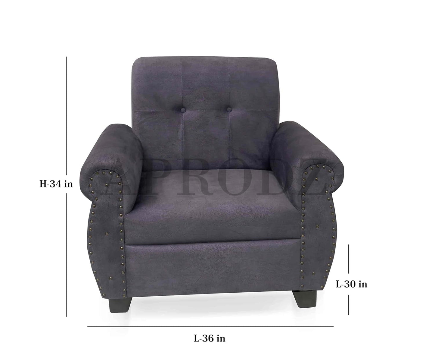 APRODZ Furniture 5 Seater Fabric Sofa Set for Living Room | 3 + 1 + 1 Modern Sofa Set | Comfortable & Stylish Upholstered Sofa for Home & Office | Durable & Elegant Seating