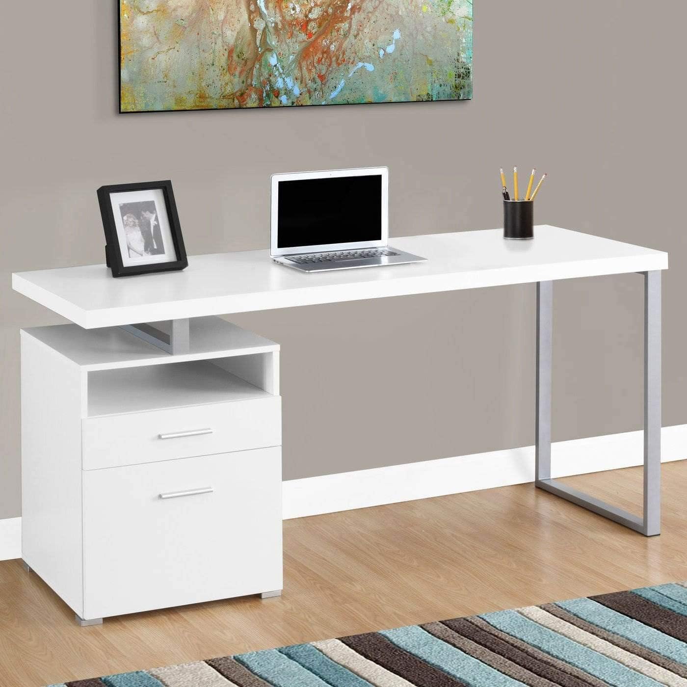 Mango Wood Calio Study Desk Table for Home and Office | Taupe + Black Powdercoated Finish