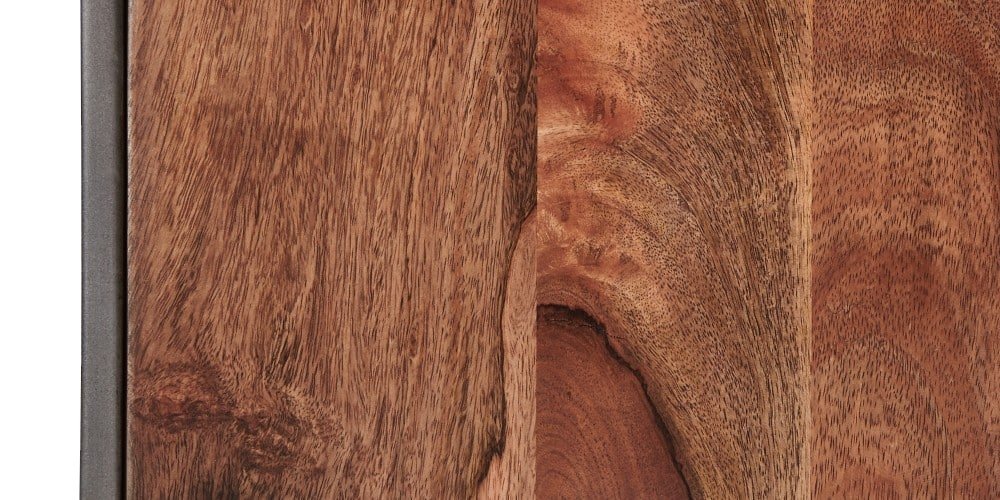 Mango Wood Gapan Bedside Table for Men