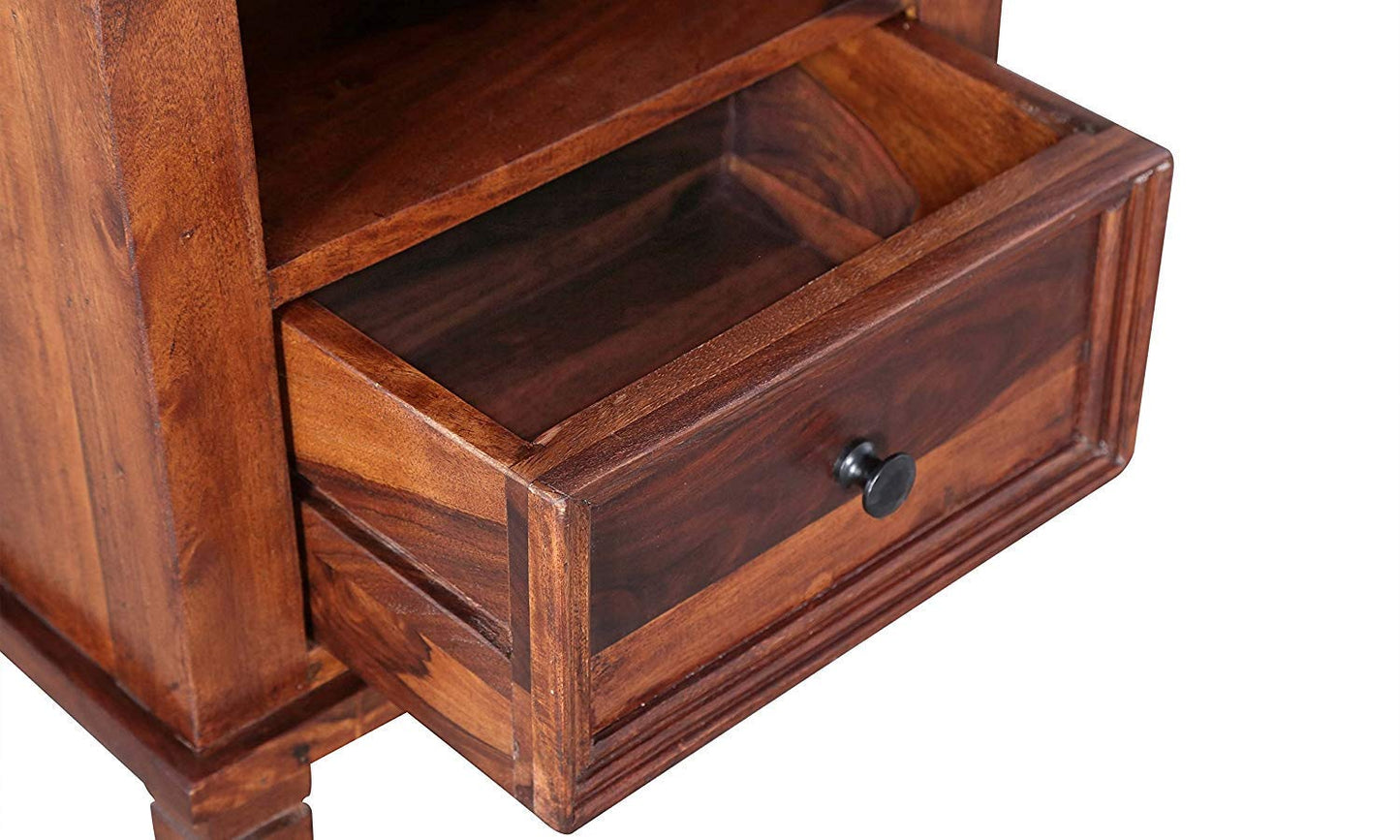Getafe Bedside Table (Dark Honey Sheesham)