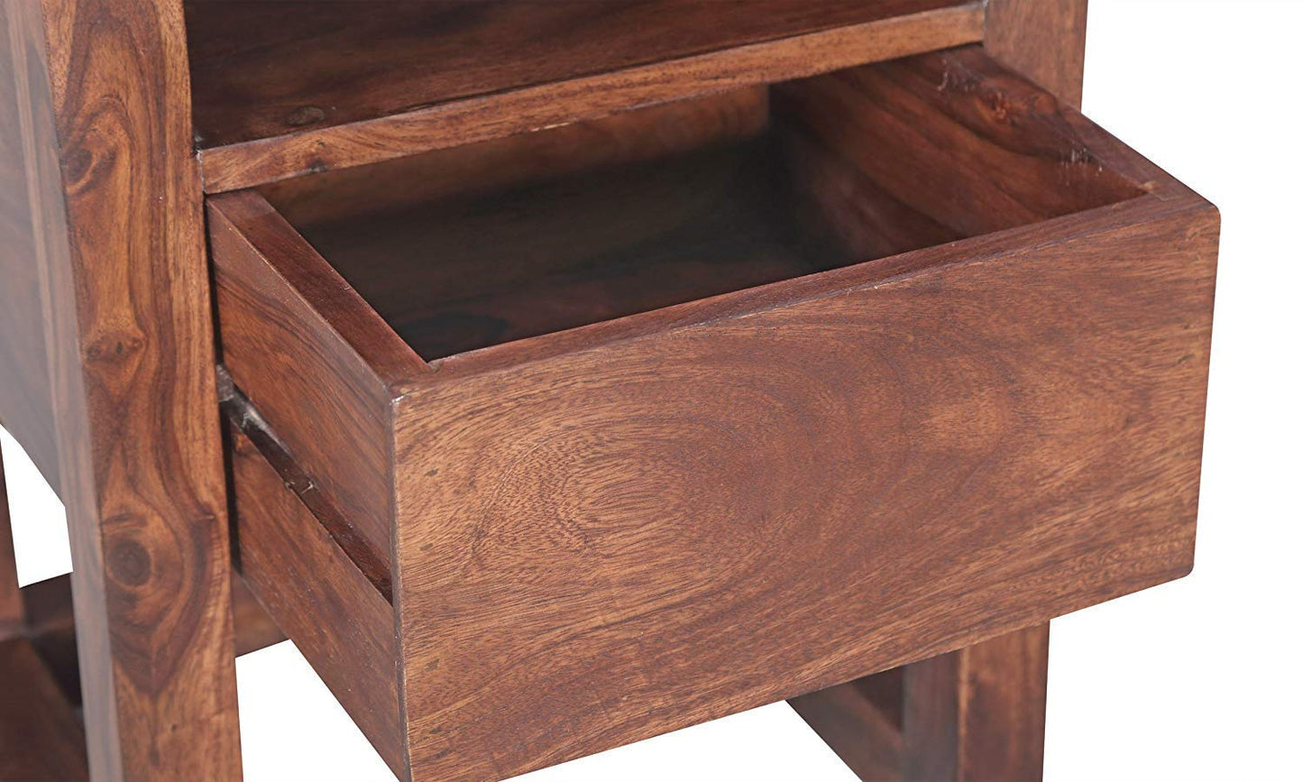 Danao Bedside Table (Light Honey Sheesham)