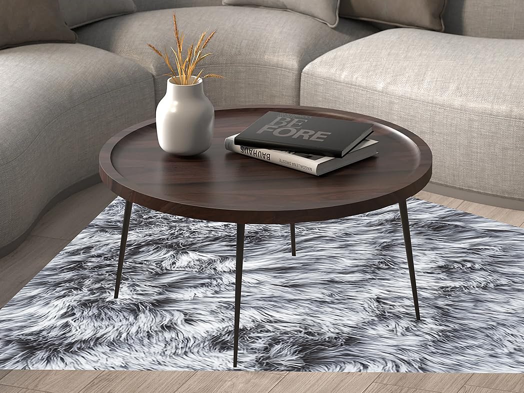 olid Sheesham Wood & Carbon Steel Coffee Table | Stylish & Durable Living Room Centerpiece