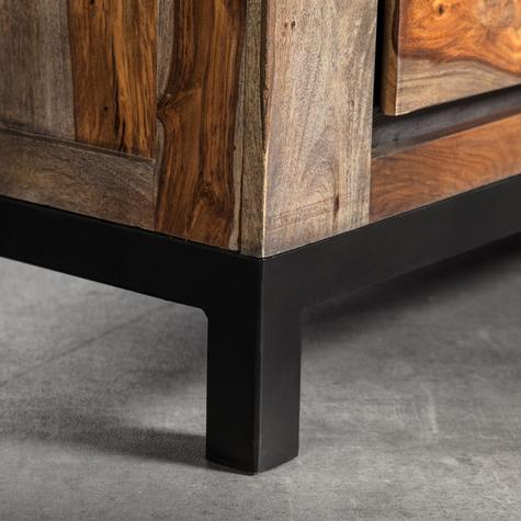 Sheesham Wood Reni Sideboard Storage Cabinet for Living Room | Wooden Cabinet for Kitchen | Brown Finish
