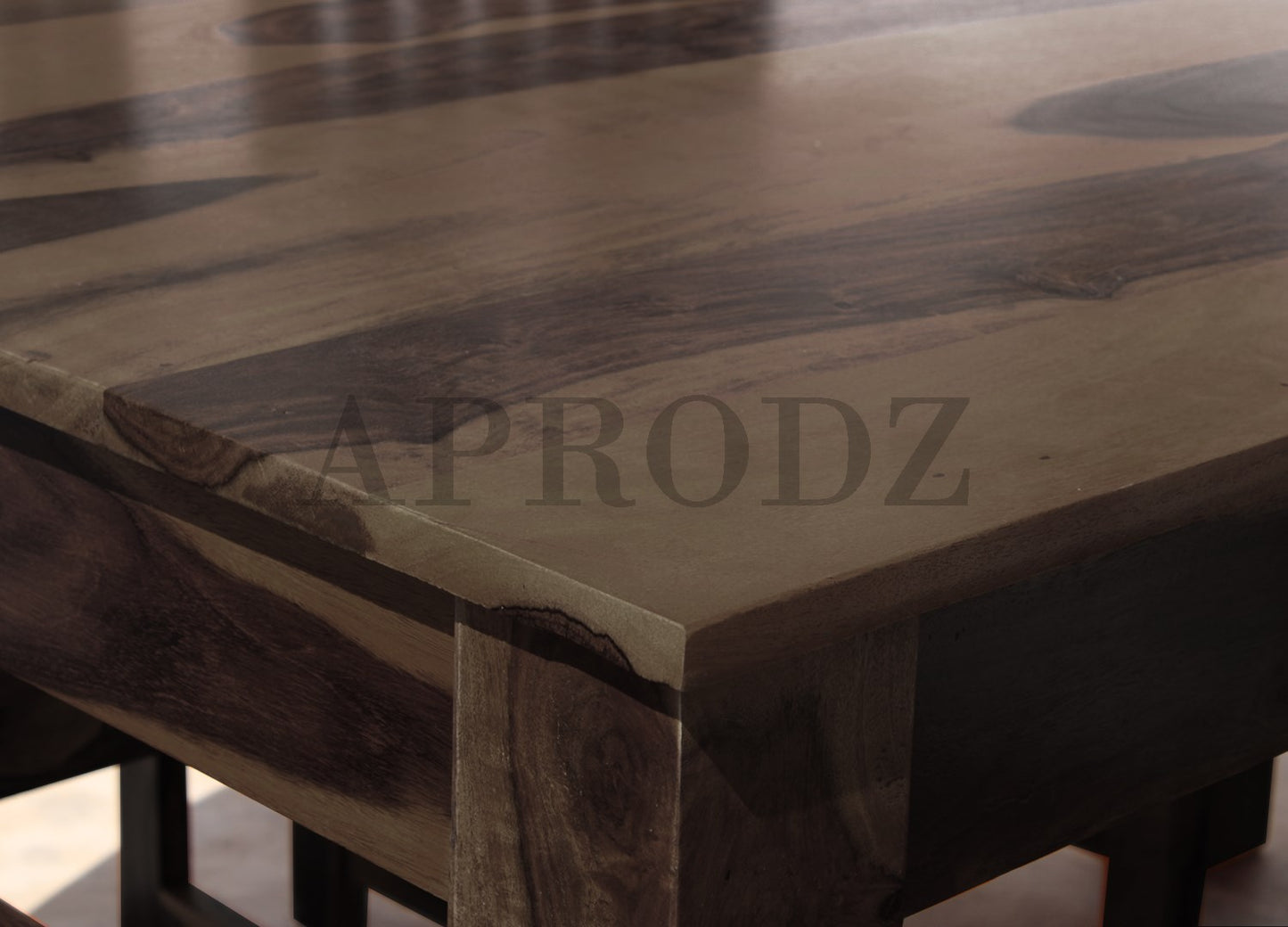 Sheesham Wood and Upholstered Epso 4 Seater Dining Table Set for Home and Living Rooms | Dining Furniture