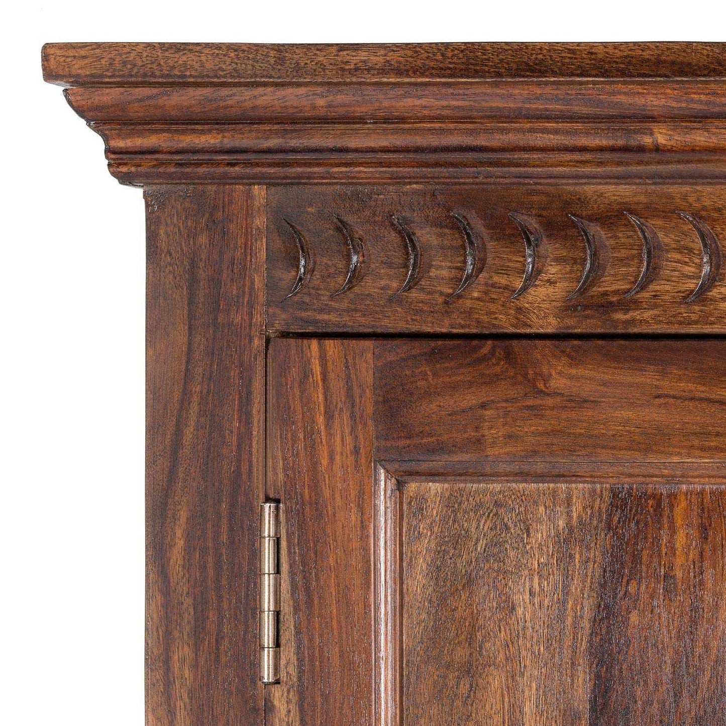 APRODZ Sheesham Wood Multipurpose Storage 2-Door Lima Wardrobe Almirah