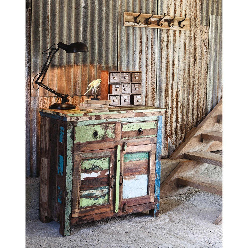 APRODZ Solid Wood Kerch Sideboard Storage Cabinet for Living Room | Wooden Cabinet for Kitchen | Multicolor Finish