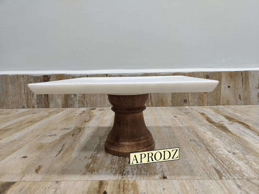 Aprodz Tino Marble Cake Stand | Cake Table | Cupcake Stand Birthdays/Wedding Party
