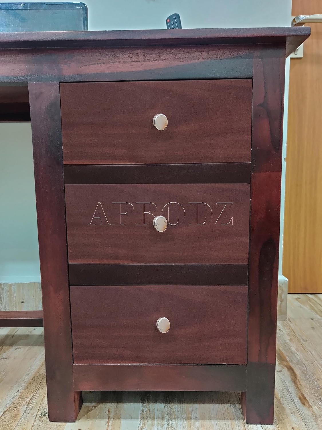 Sheesham Wood Office Desk Study Computer Table for Living Room with 3 Drawer