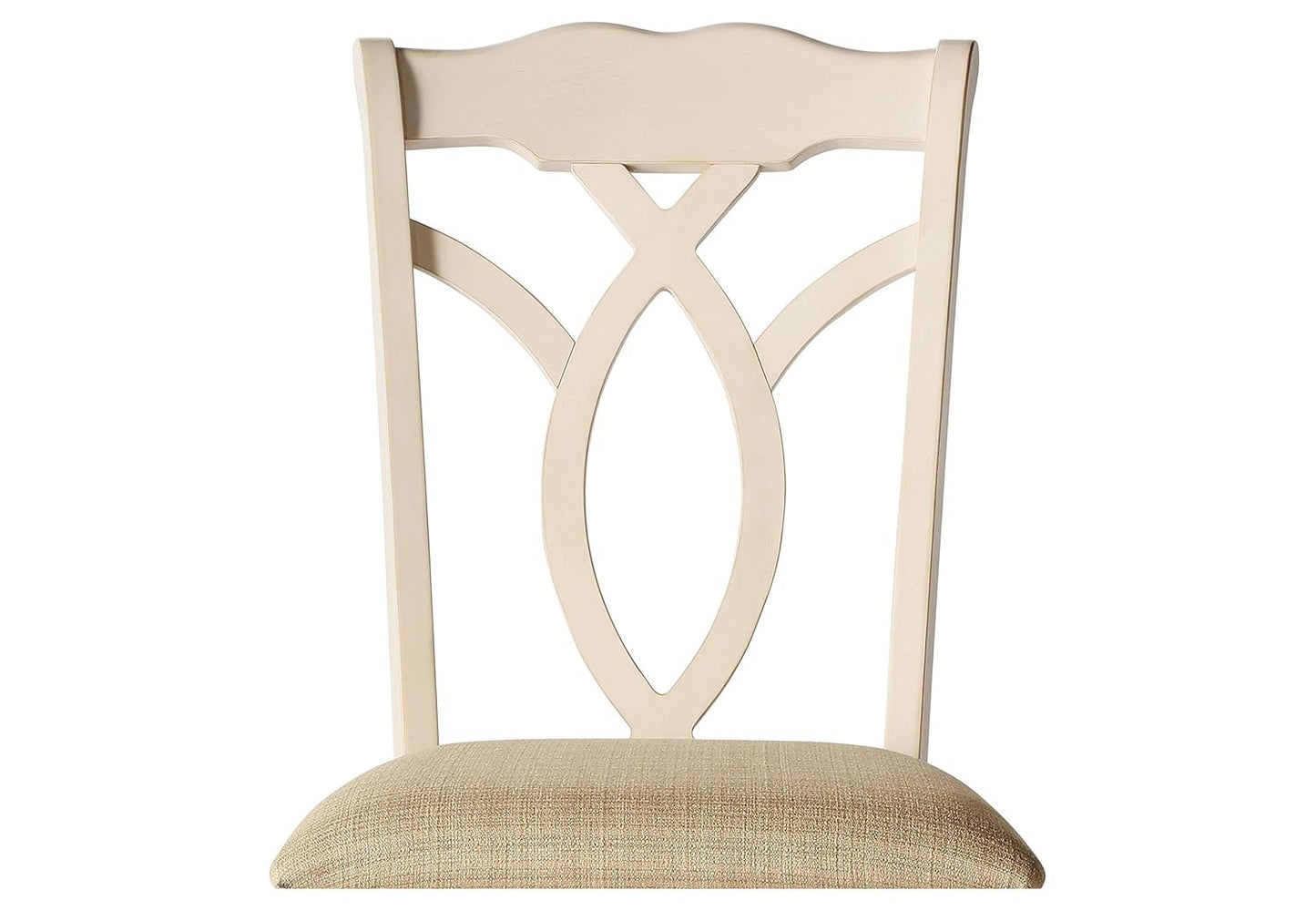 APRODZ Mango Wood Cordoba Dining Chair Set for Home | Set of 2 Chair | Cream Finish