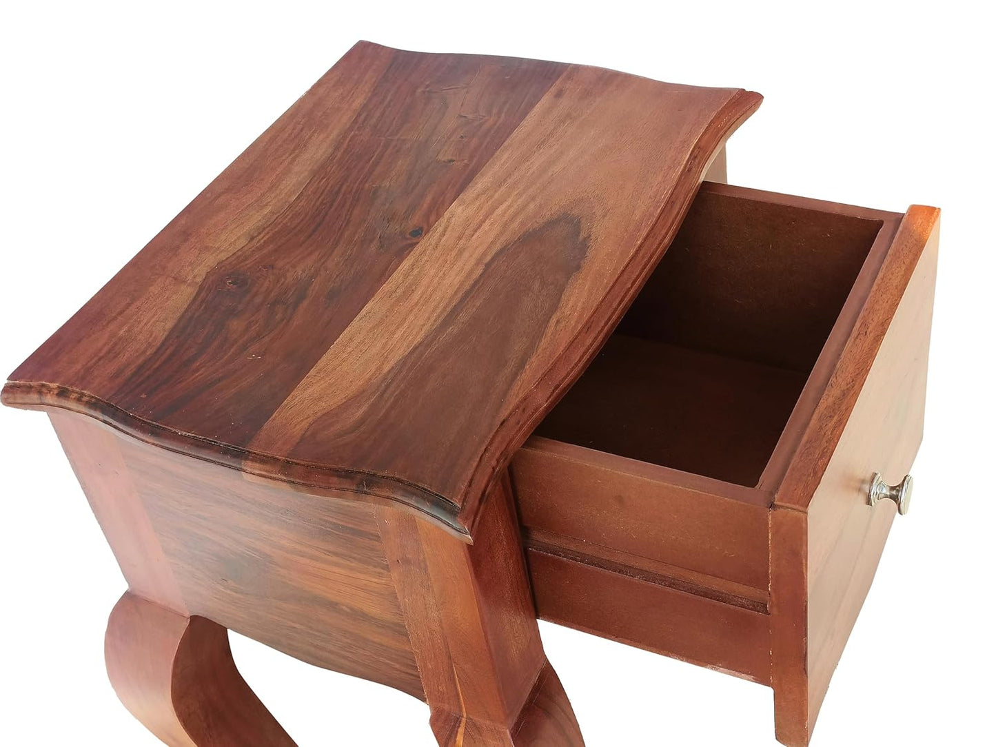 Leego Bedside Table (Light Honey Sheesham)
