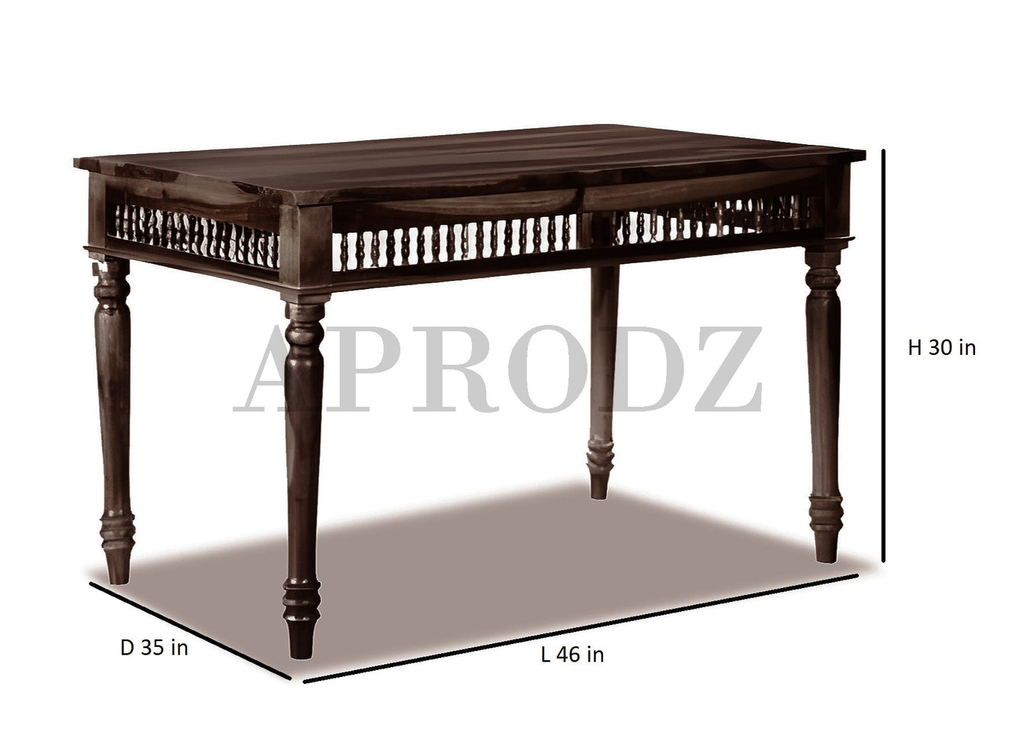 Sheesham Wood Norcross 4 Seater Dining Table Set for Home and Living Rooms| Dining Furniture