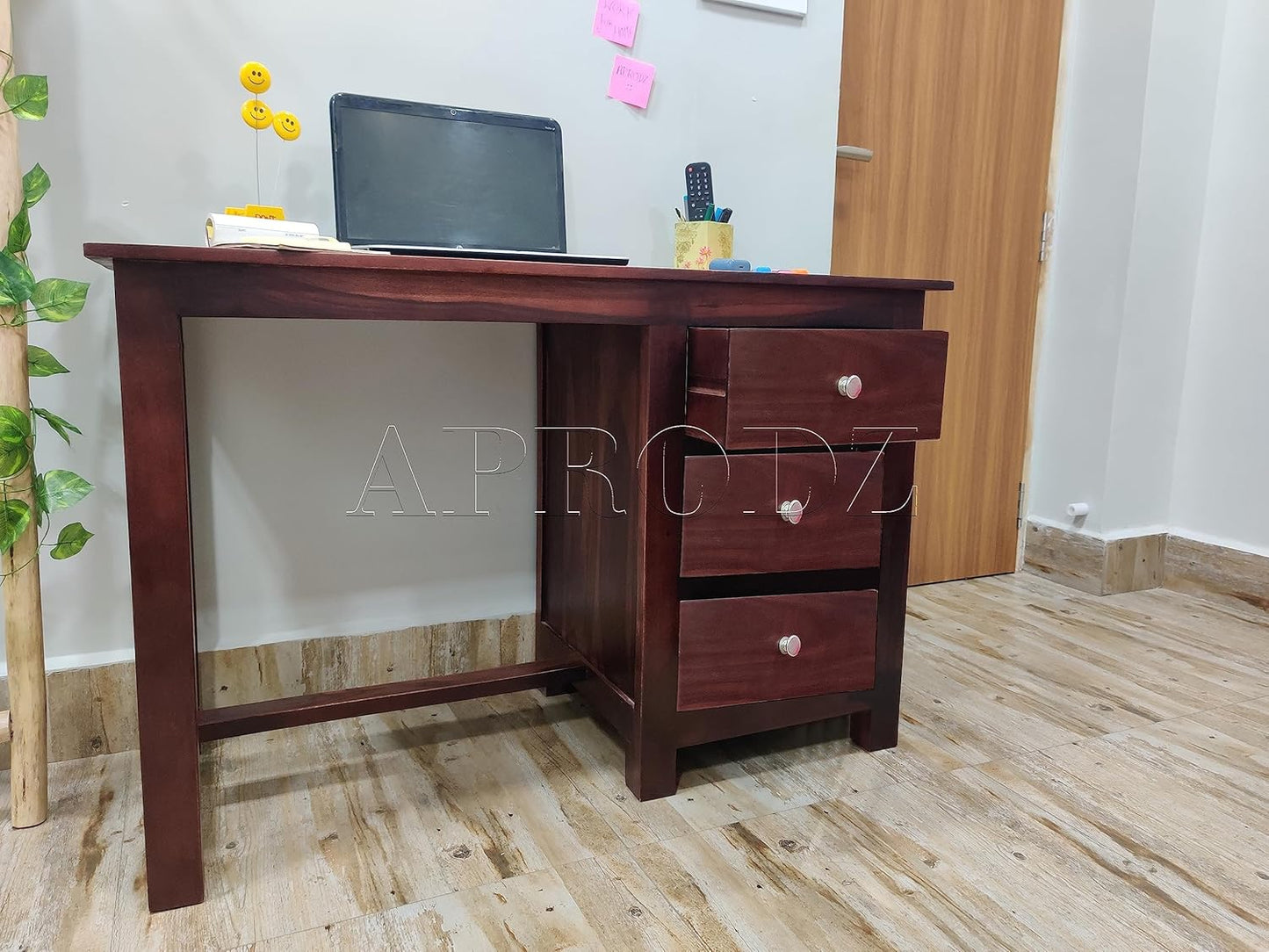 Sheesham Wood Office Desk Study Computer Table for Living Room with 3 Drawer
