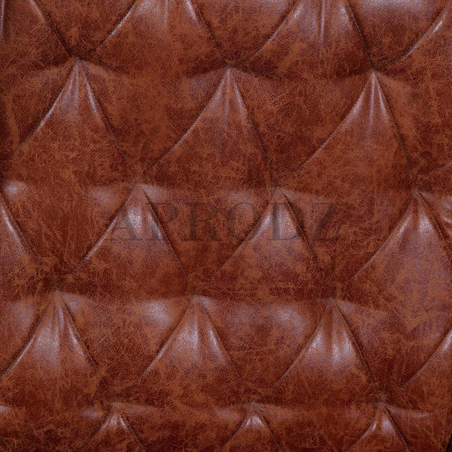 APRODZ Raja Wing Chair for Living Room, Bed Room Tufted Wing Back Accent Chair, Cushioned Lounge Chair Single Seater Sofa |Luxury Rest Chair Arm Chair Sofa (Brown Suede Leatherette)
