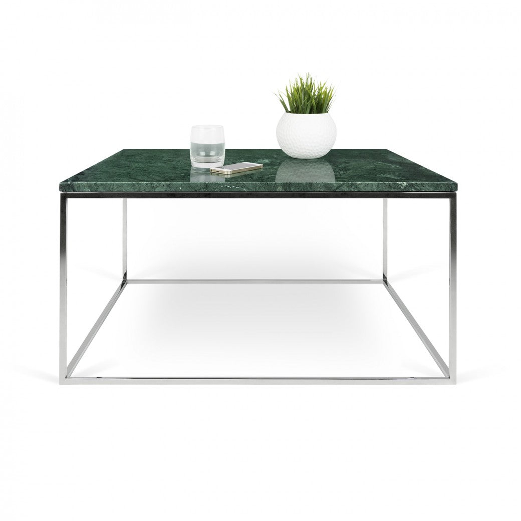 Stainless Steel Perlite Square Granite Top Coffee Table for Living Room | Center Table for Home