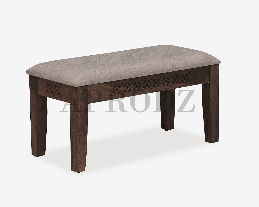 Sheesham Wood Durque 4 Seater Dining Table Set with 1 Bench and 2 Chair for Home | Dining Furniture