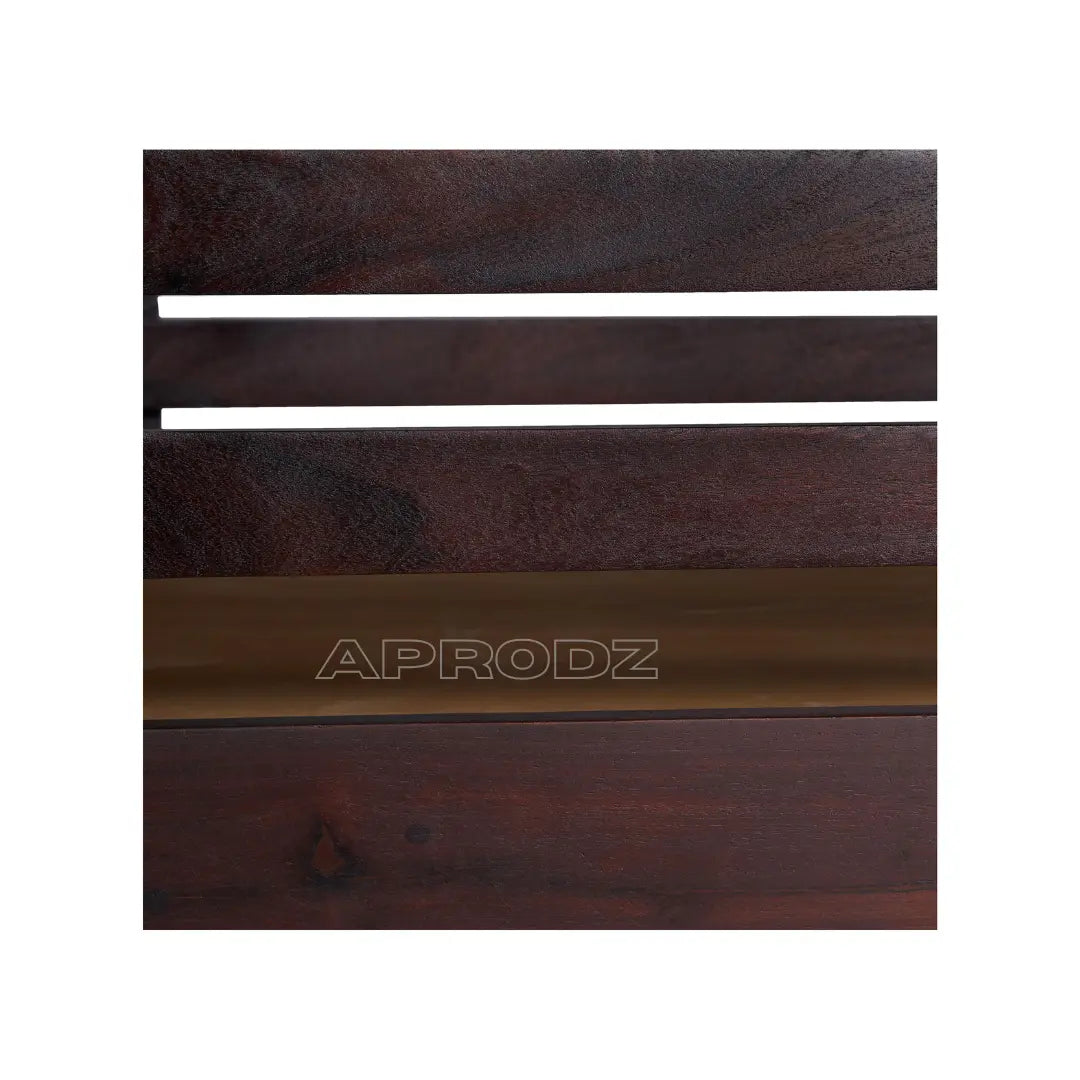 Joyce Twin Size Bookcase Bunk Bed | Solid Wood Cappuccino Bunk Bed with Storage Headboards