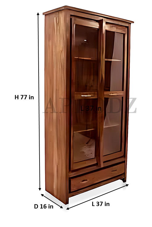 Bookshelf | Sheesham Wood Wooden Storage Organizer | Shelves Bookcase Rustic Durable, Stylish & Compact Design for Home, Office & Living Room | Furniture Organizer Elegant Finish (Brown 5)