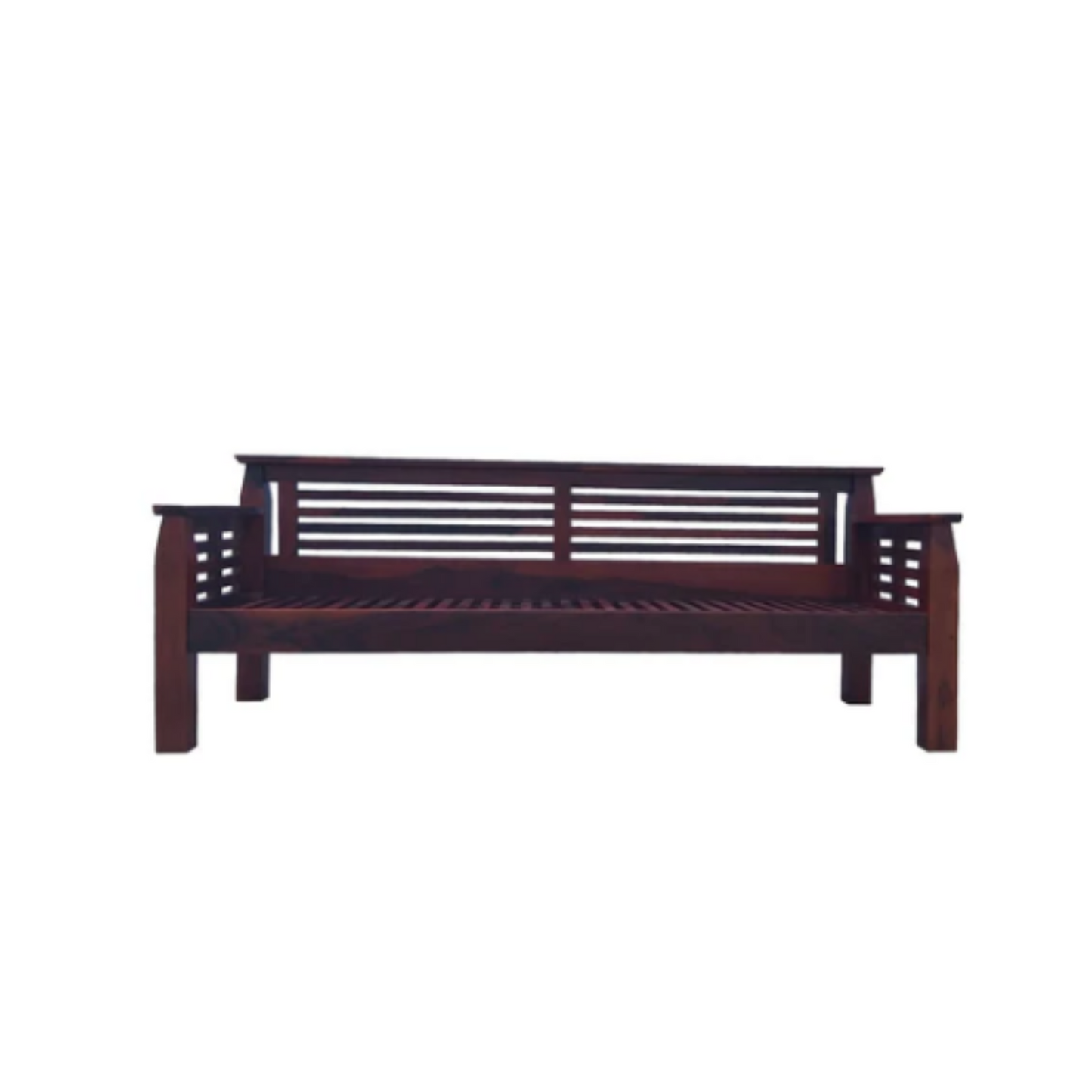 Sheesham Wood 3 Seater Sofa Set with Cushions for Living Room
