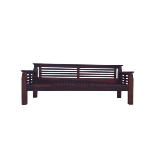 Sheesham Wood 3 Seater Sofa Set with Cushions for Living Room