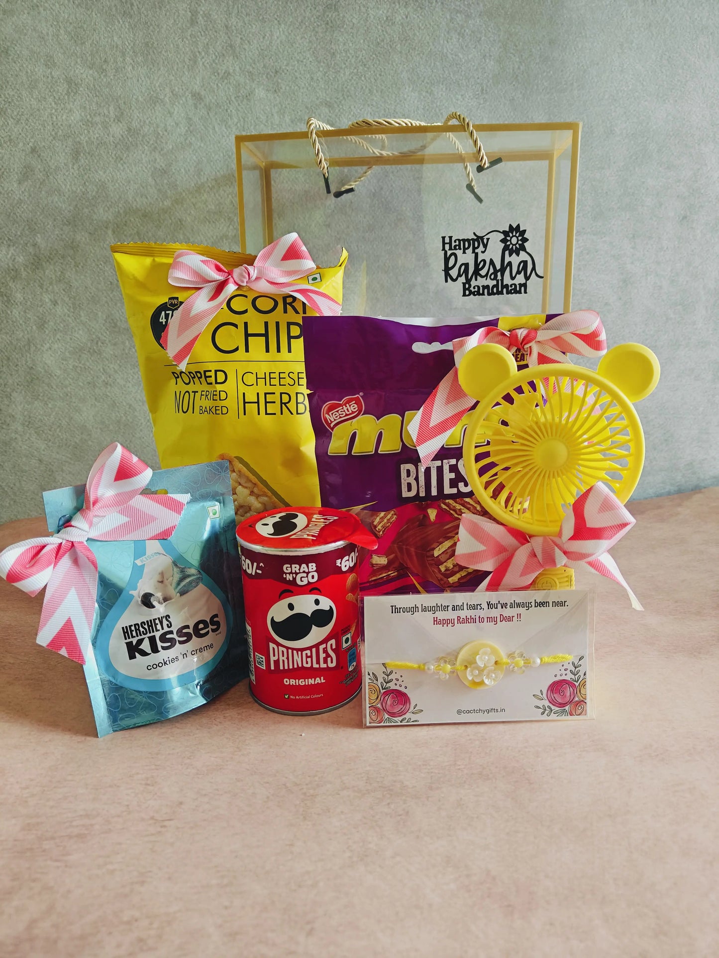 Premium Rakhi Hamper Bag – PVC Edition