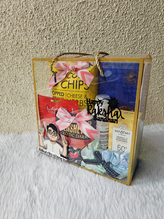 Bilkul Risk Nahi Lene Ka 🤭 – Rakhi Hamper for Sister Aprodz