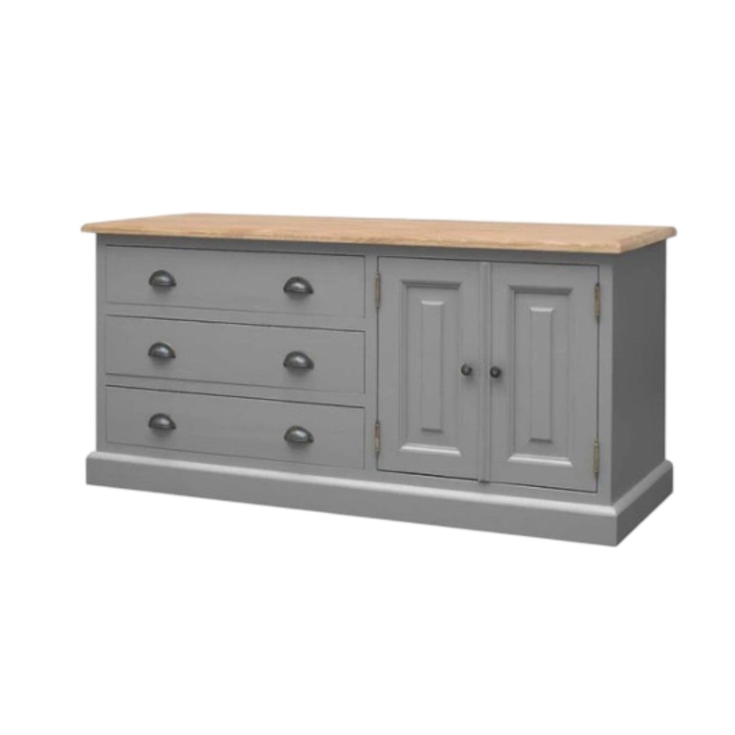 Mango Wood Leo Storage Entertainment TV Stand Unit for Living Room