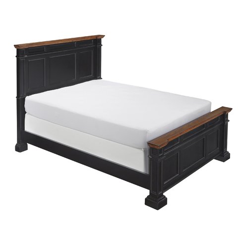 Solid Wood Without Storage Queen Size Moore Bed for Bedroom Stylish | Dark Brown Finish