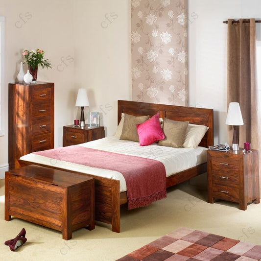 Solid Wood Tulsa Bed for Bedroom