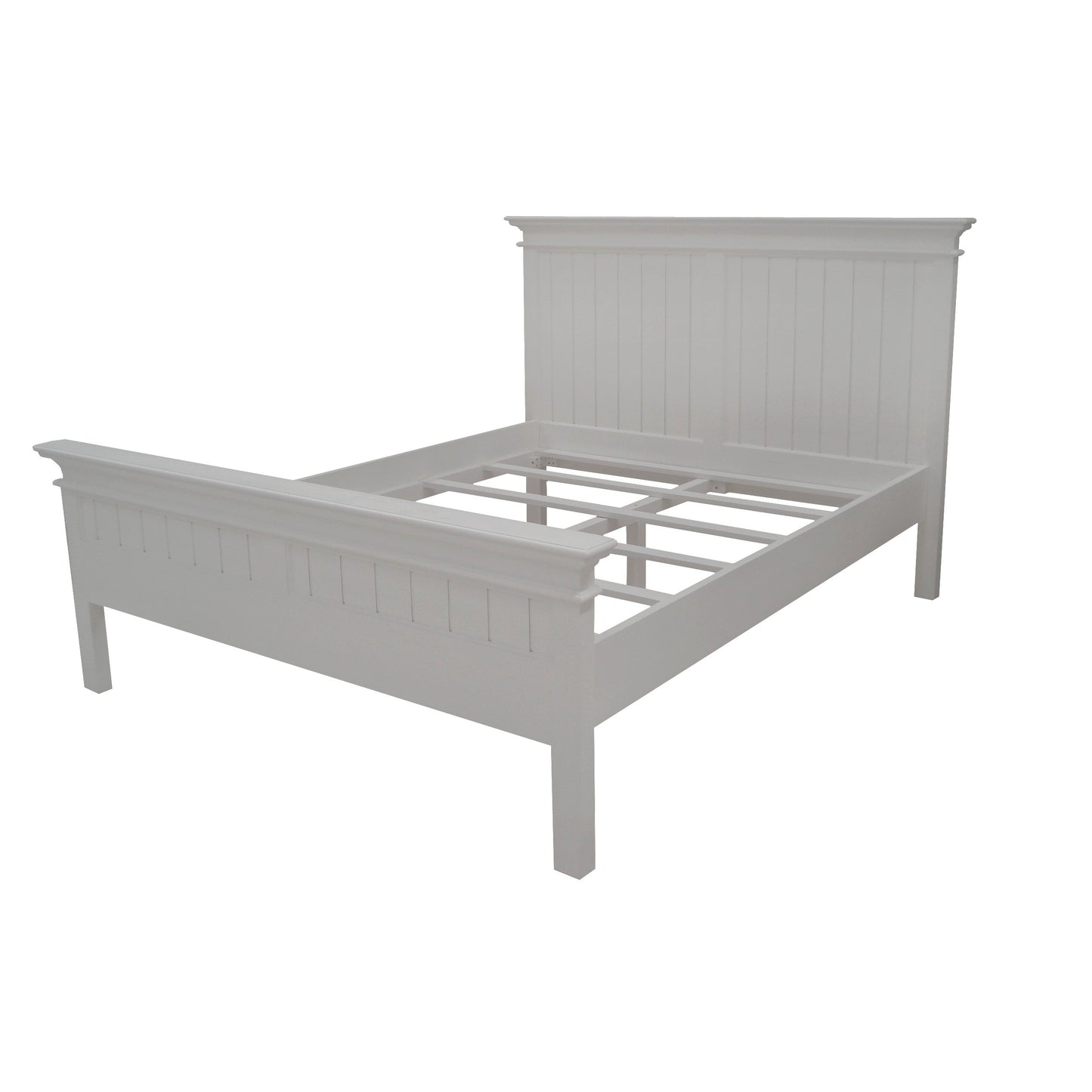 Solid Wood Without Storage Clemons Bed for Bedroom Stylish | White Finish